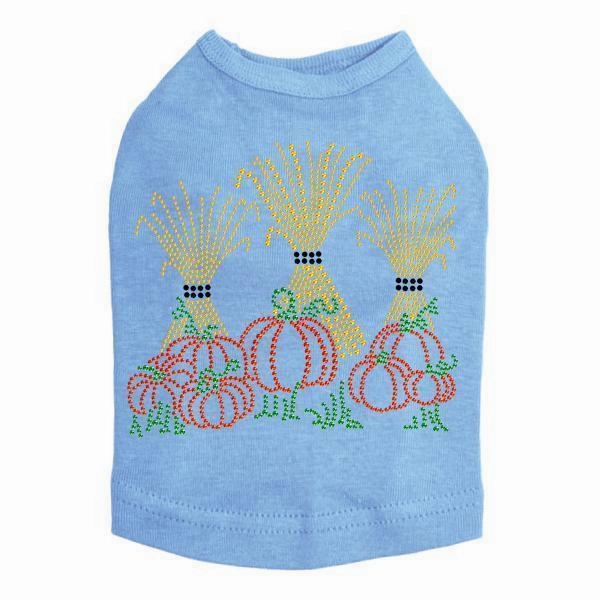 Halloween Haystacks Rhinestone Dog Tank