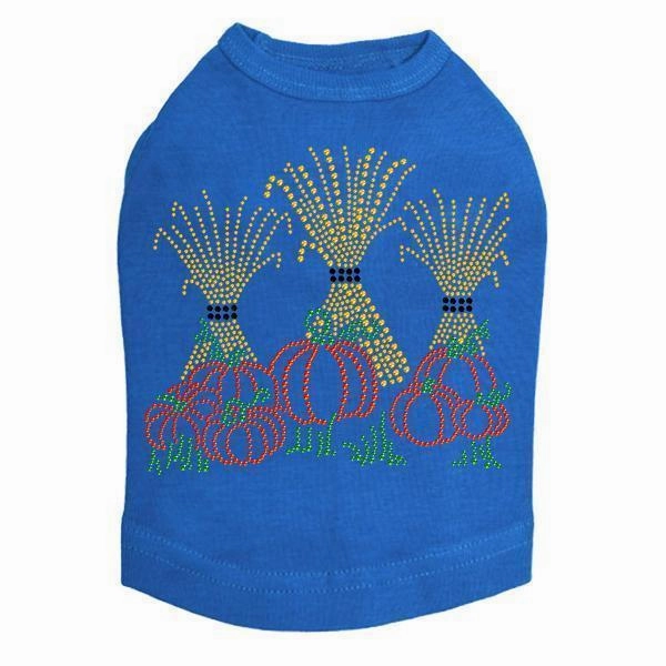 Halloween Haystacks Rhinestone Dog Tank