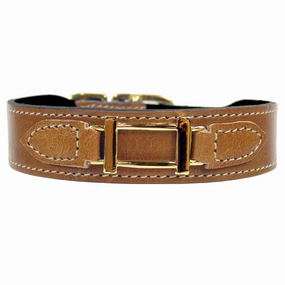 Hamilton Collection Dog Collar Natural/Gold
