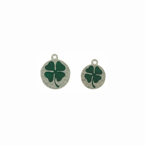 Hammered 4 Leaf Clover Dog ID Tag
