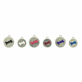Hammered Bone Dog ID Tag