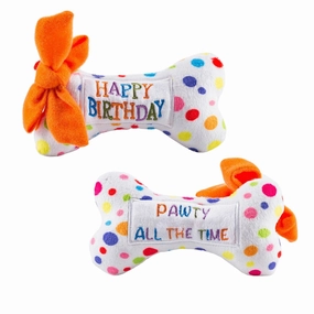 Happy Birthday Bone Dog Toy