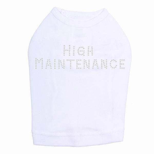 High Maintenance Rhinestone Dog Tank