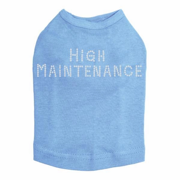 High Maintenance Rhinestone Dog Tank