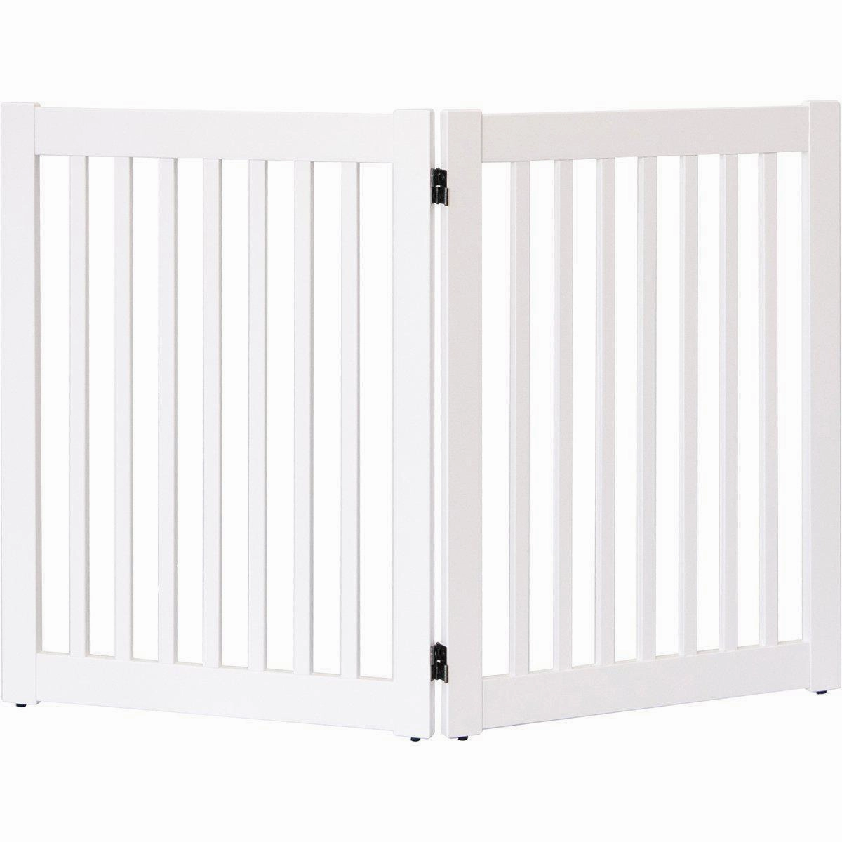 Highlander Series Solid Wood Dog Gate White