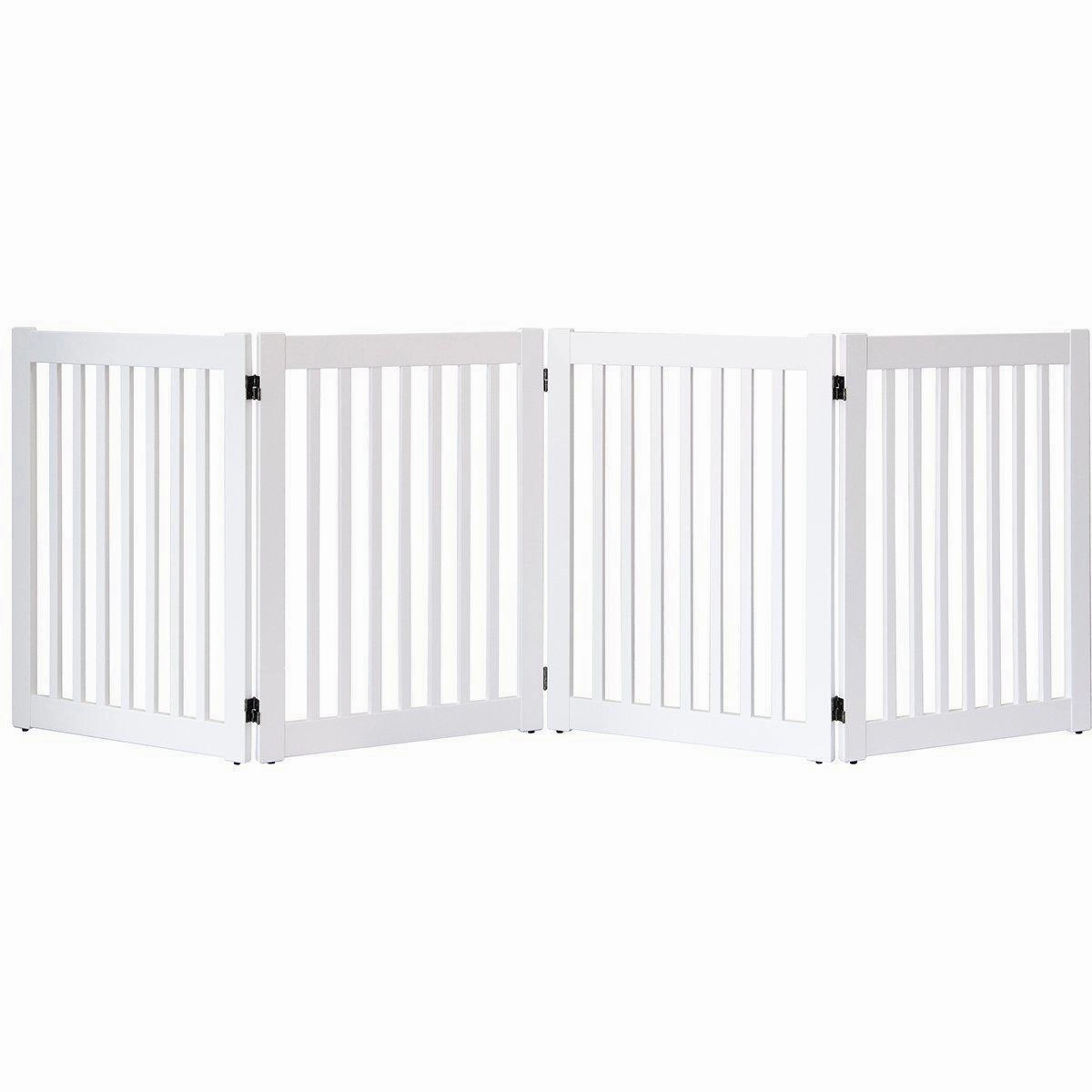 Highlander Series Solid Wood Dog Gate White