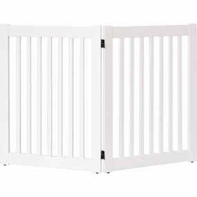 Highlander Series Solid Wood Dog Gate White