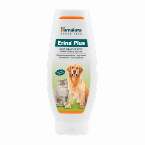Himalaya Erina Plus Coat Cleanser with Conditioner for Dogs & Cats (Antibacterial & Antidandruff) 200ml