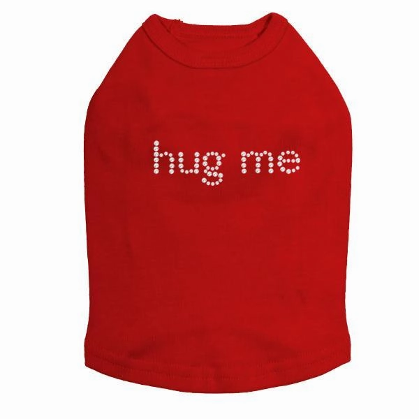 Hug Me Rhinestone Dog Tank