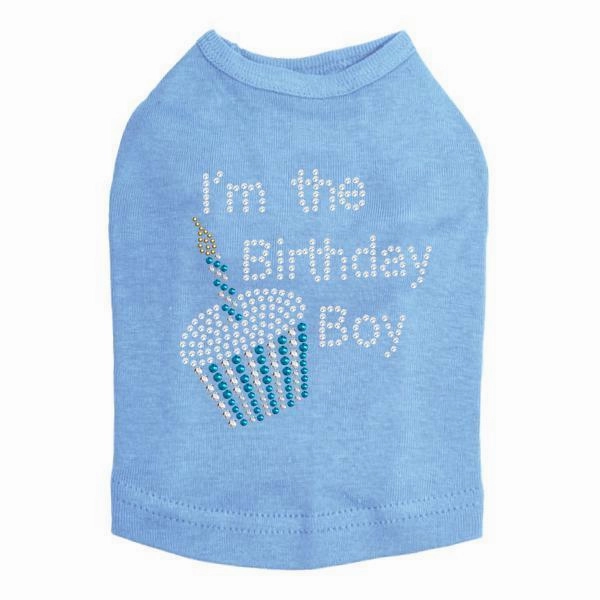 I'm The Birthday Boy Rhinestone Dog Tank