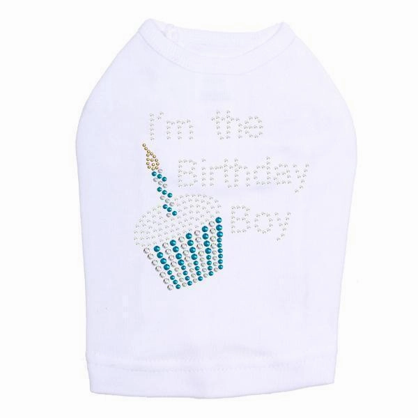 I'm The Birthday Boy Rhinestone Dog Tank