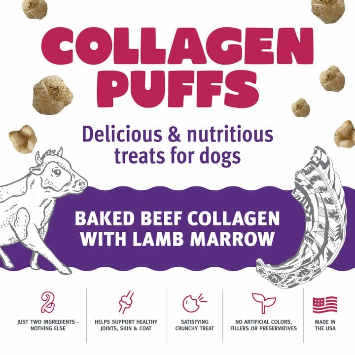 Icelandic  Beef Collagen Puffs with Marrow Treats for Small Dogs (SPECIAL ORDER ITEM)