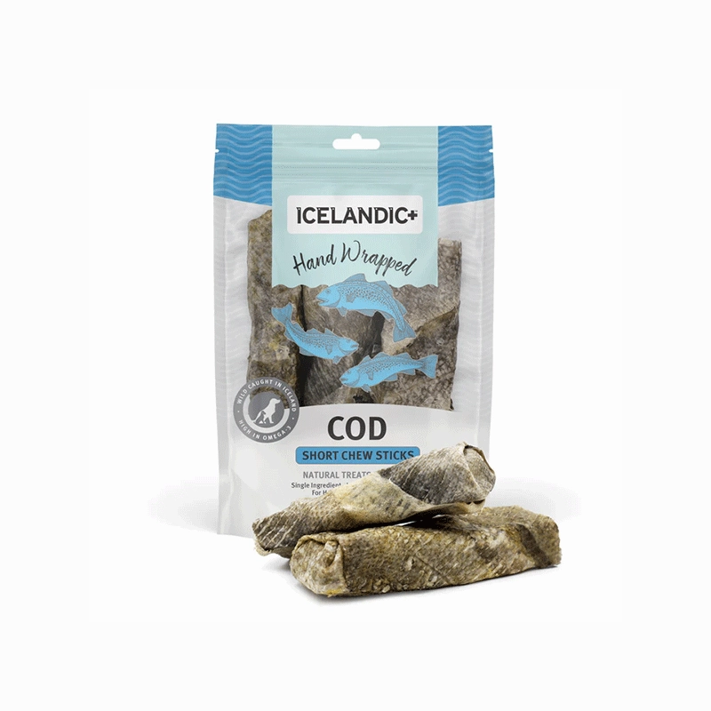 Icelandic Cod Skin Short Chews Dog Treat