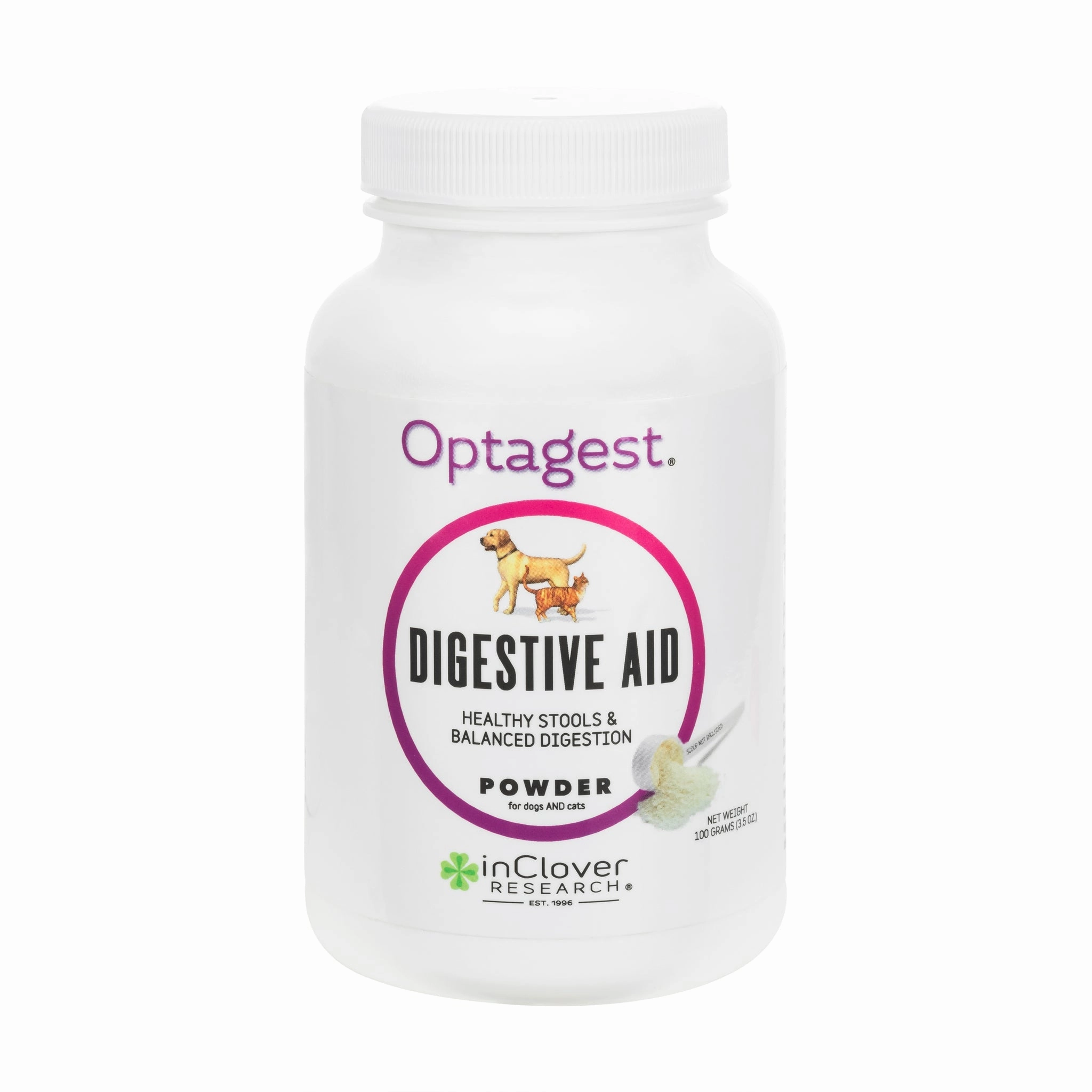 InClover Optagest Plant Based Prebiotics & Digestive Enzymes Powder for Dogs & Cats