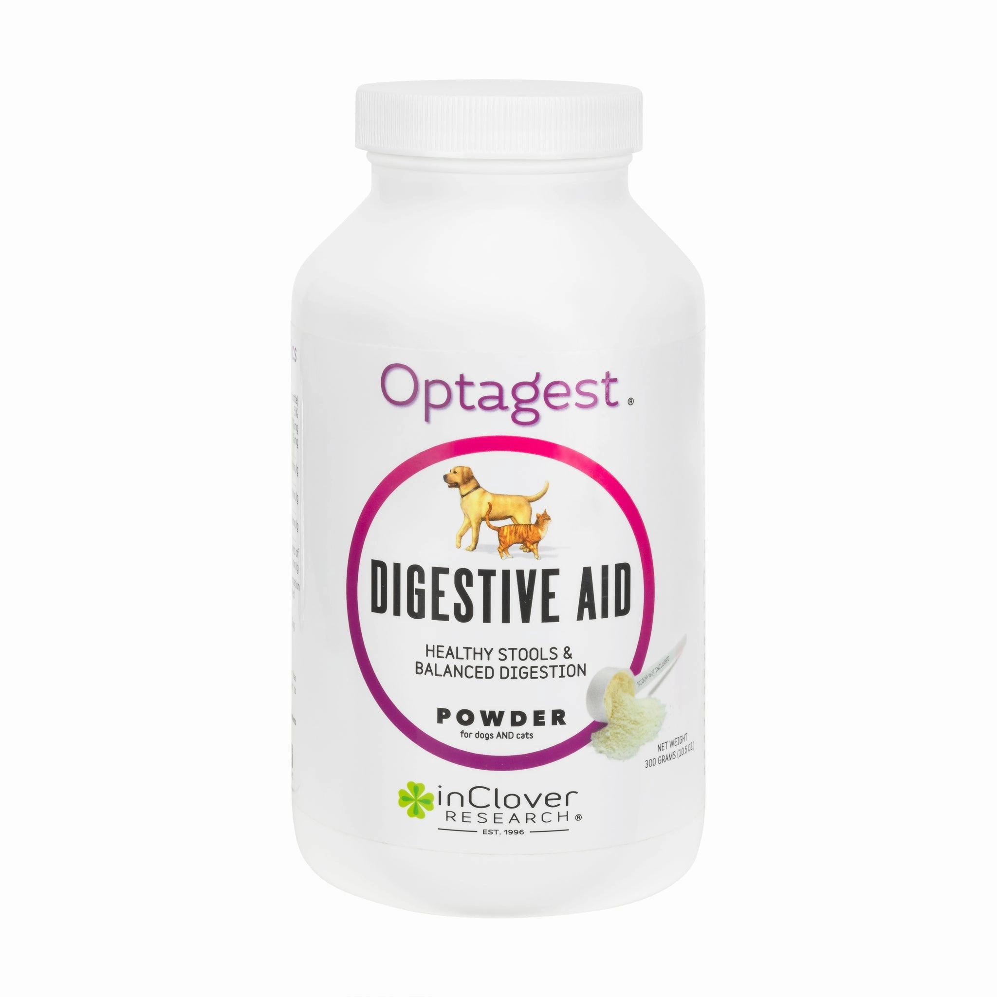 InClover Optagest Plant Based Prebiotics & Digestive Enzymes Powder for Dogs & Cats