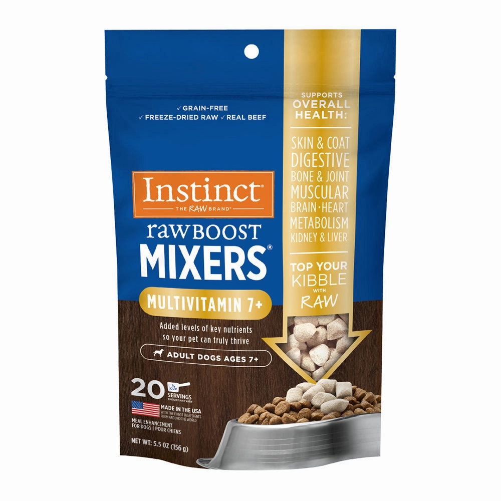 Instinct The Raw Brand Dog Raw Boost Mixers Mutivitamin Ages 7  5.5oz