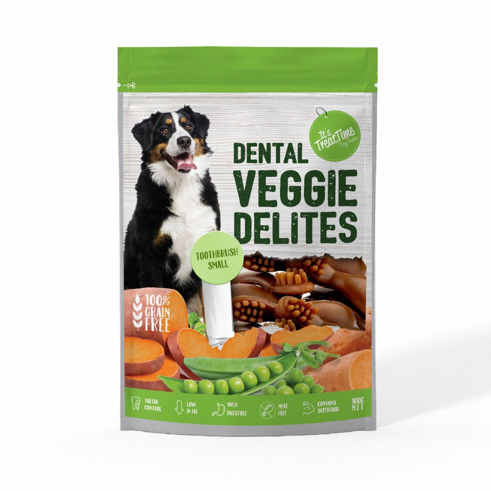It's Treat Time Veggie Delites Small Toothbrush Treats