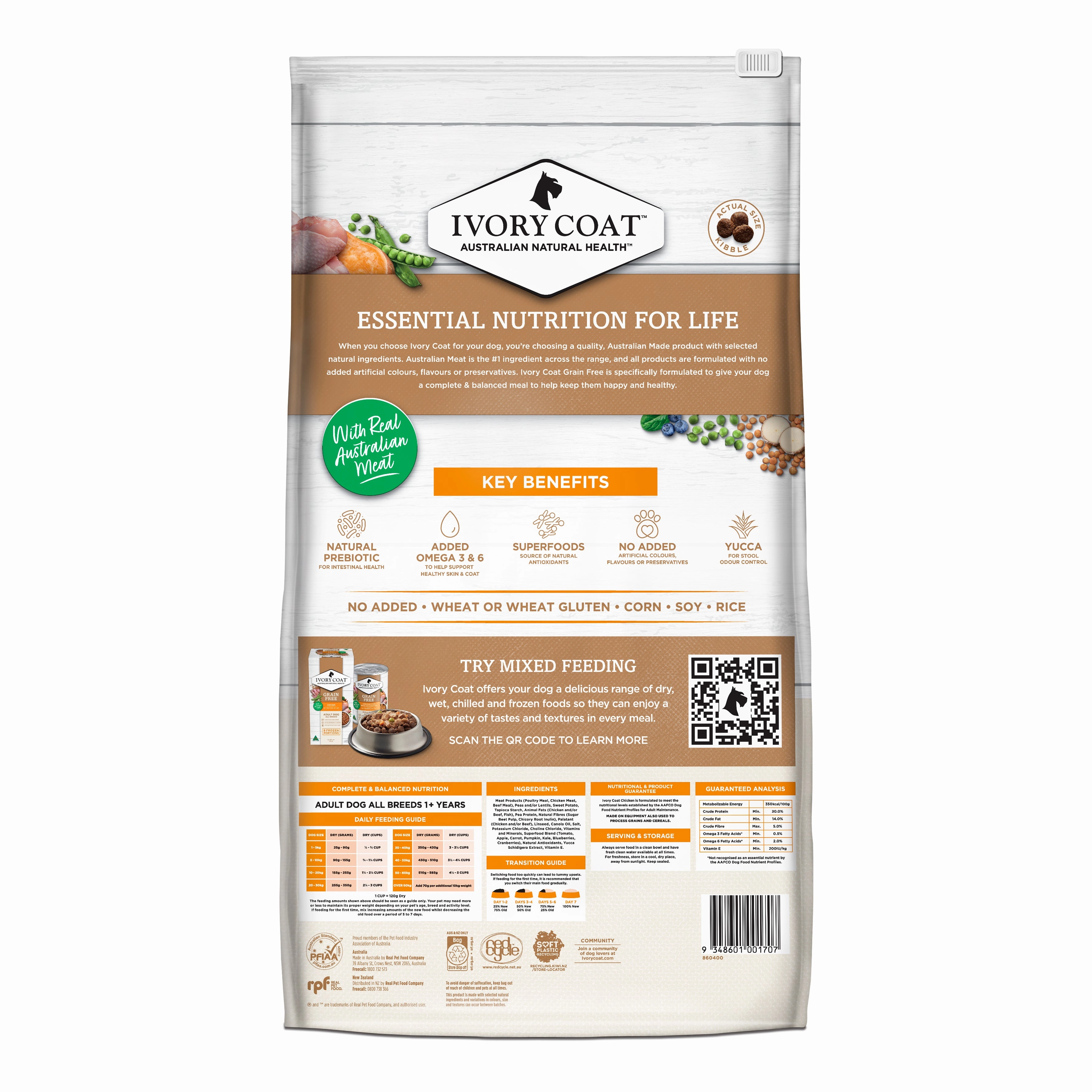 Ivory Coat - Grain Free Adult Dry Dog Food Chicken (13kg)