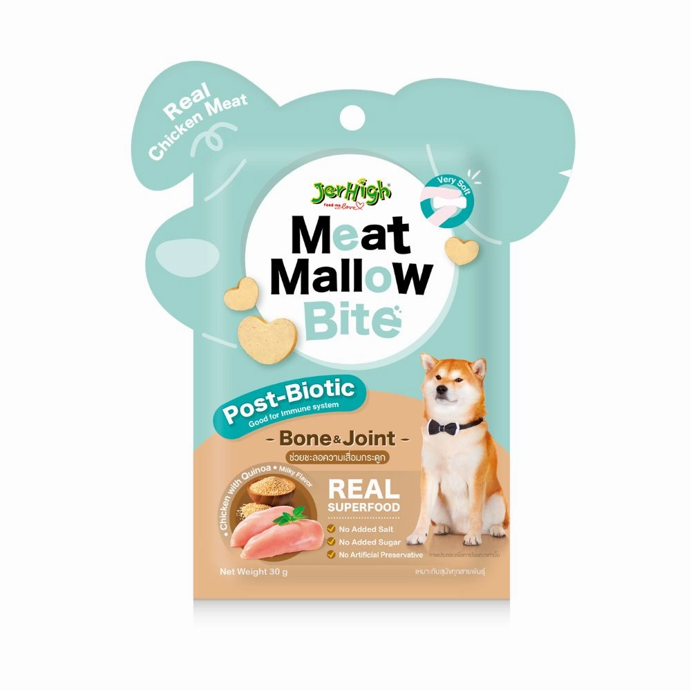 Jerhigh Dog Meat Mallow Bite Bone & Joint Chicken with Quinoa 30g