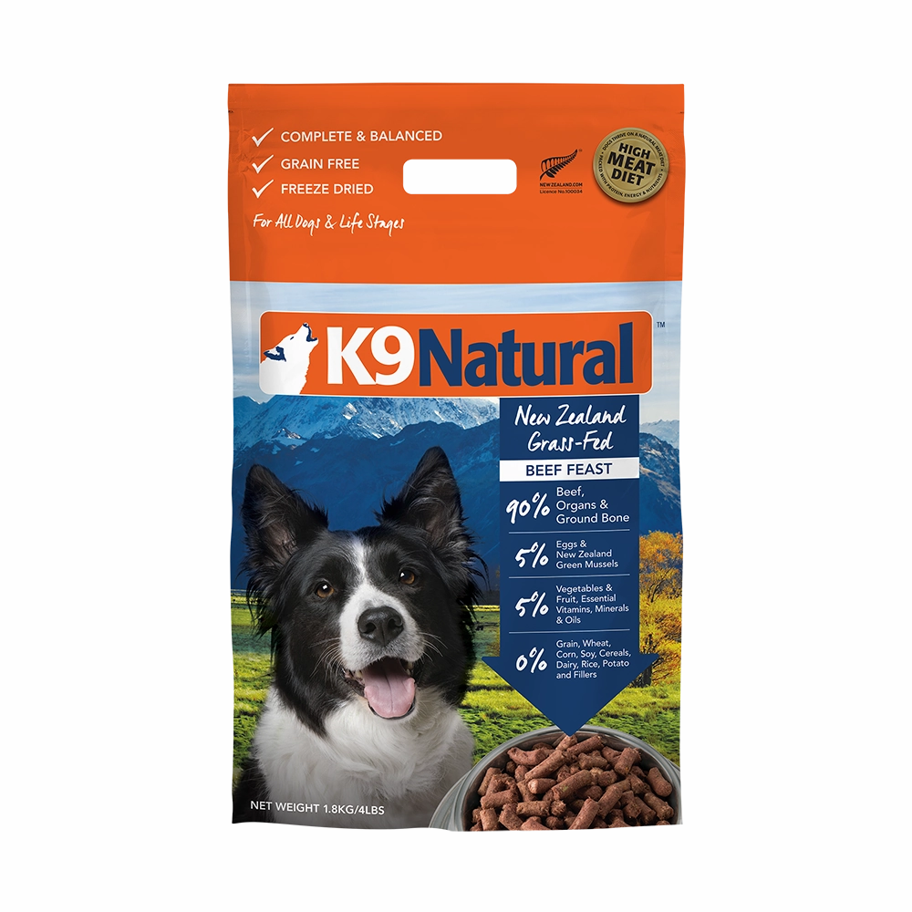 K9 Natural Dog Freeze Dried Beef 1.8kg