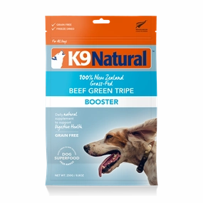 K9 Natural Dog Freeze Dried Beef Green Tripe Booster 250g (EXPIRY 4 OCT 2025)