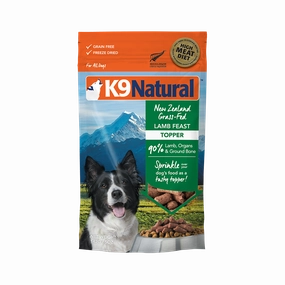 K9 Natural Dog Freeze Dried NZ Grass-Fed Lamb Feast Toppers 5oz