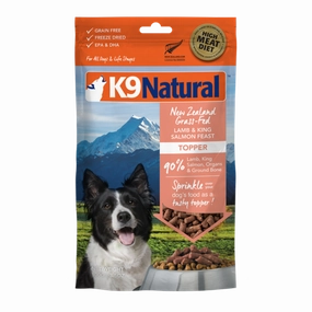 K9 Natural Dog Freeze Dried Topper Lamb & King Salmon Feast 100g