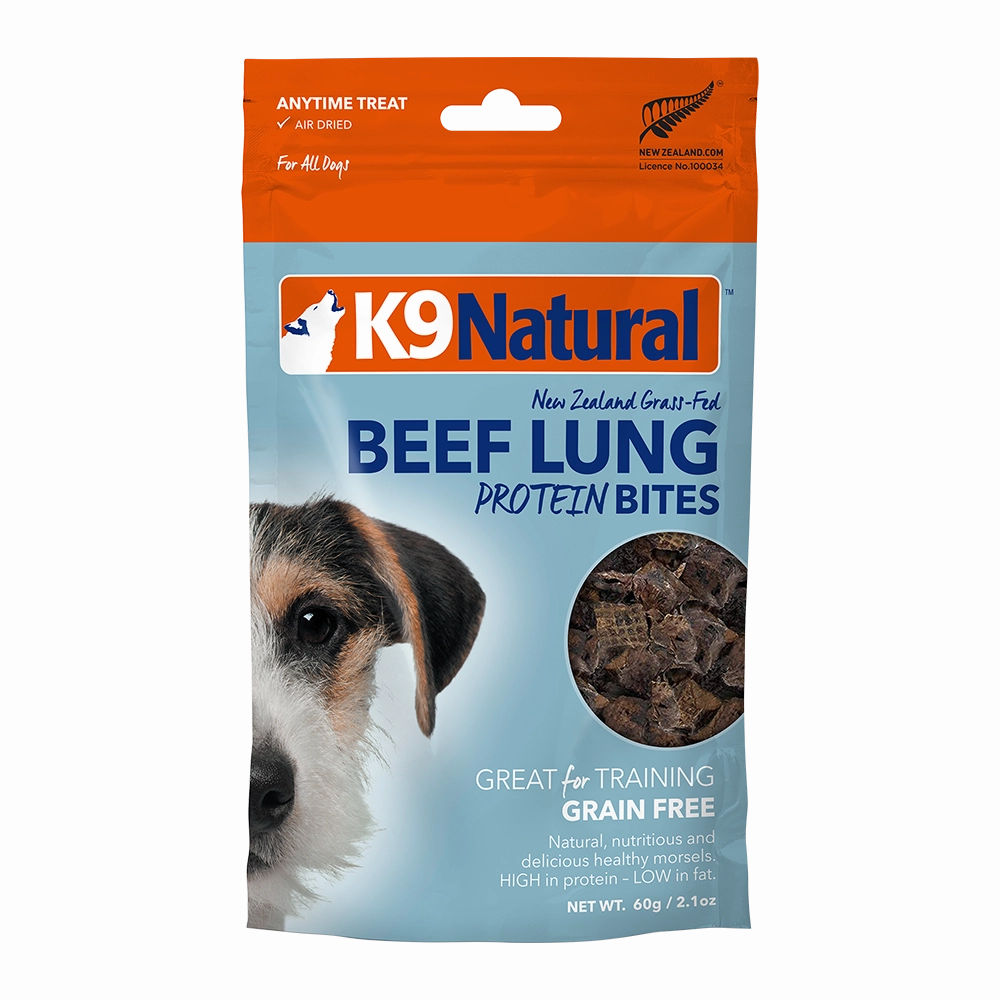 K9 Natural Dog Protein Bites Beef Lung 60g