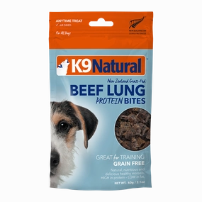 K9 Natural Dog Protein Bites Beef Lung 60g