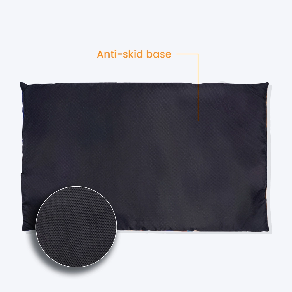 Kibbo Lightweight and Portable Summer Mats for Dogs and Cats (Orange/Blue)