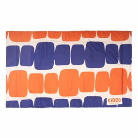 Kibbo Lightweight and Portable Summer Mats for Dogs and Cats (Orange/Blue)