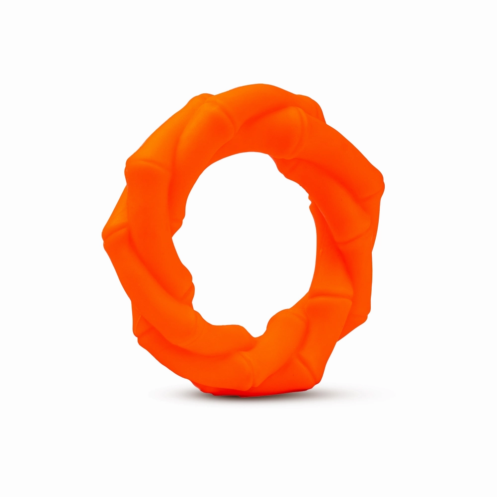 Kibbo Non Toxic Knotted Rubber Ring Chew Toy for Dogs and Cat (Orange)