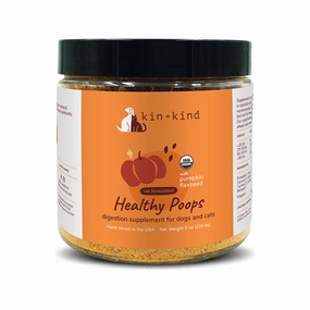 Kin   Kind Dog & Cat Supplement Healthy Poops 8oz