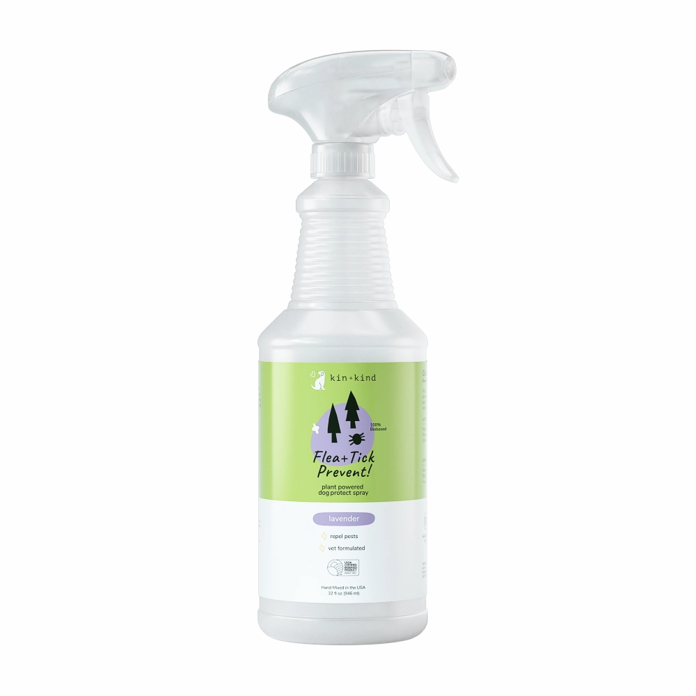 Kin   Kind Dog Flea   Tick Prevent! Protect Spray Lavender 32oz