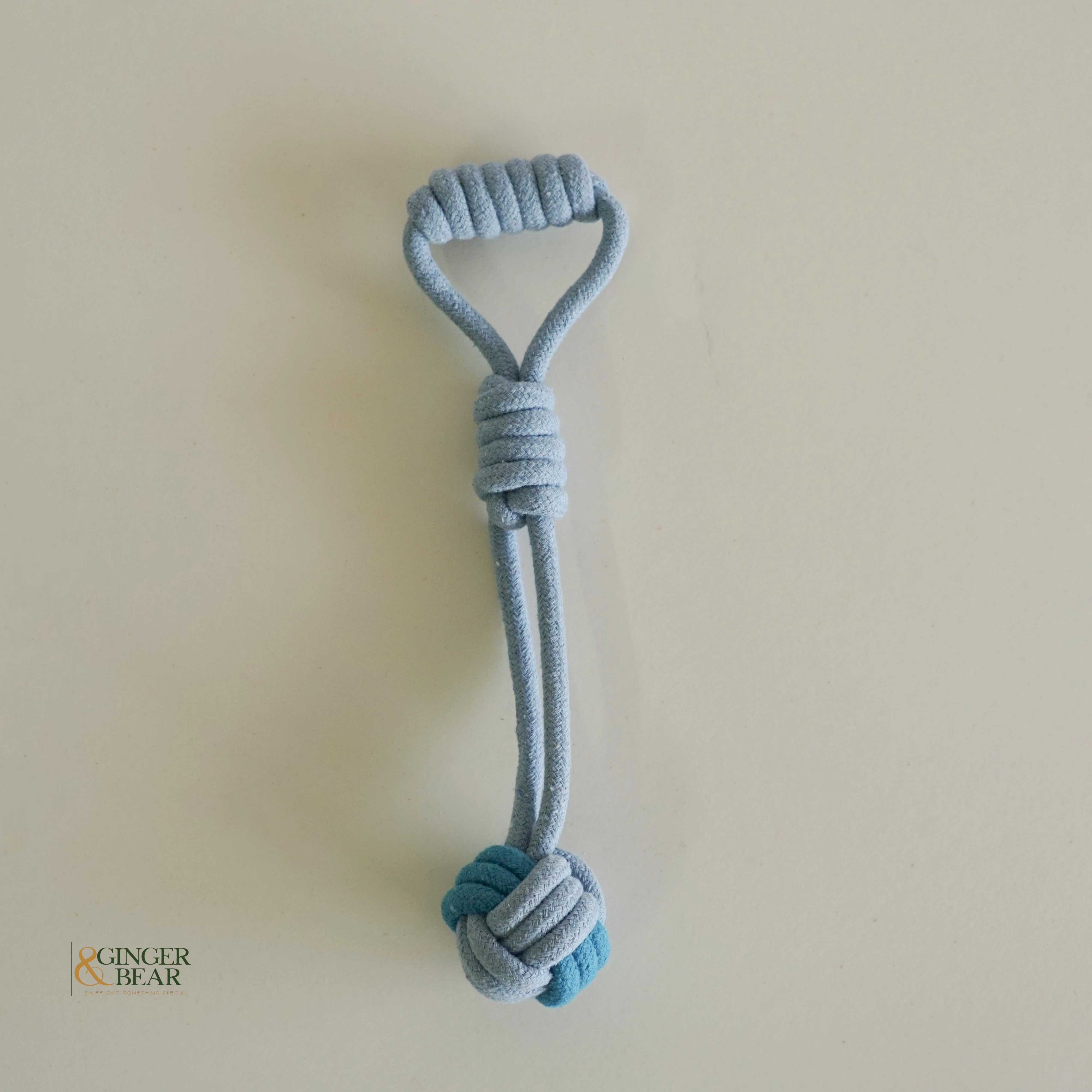 Knotty Interactive Upcycled Cotton Rope Tug Toy Set, Sky and Cloud