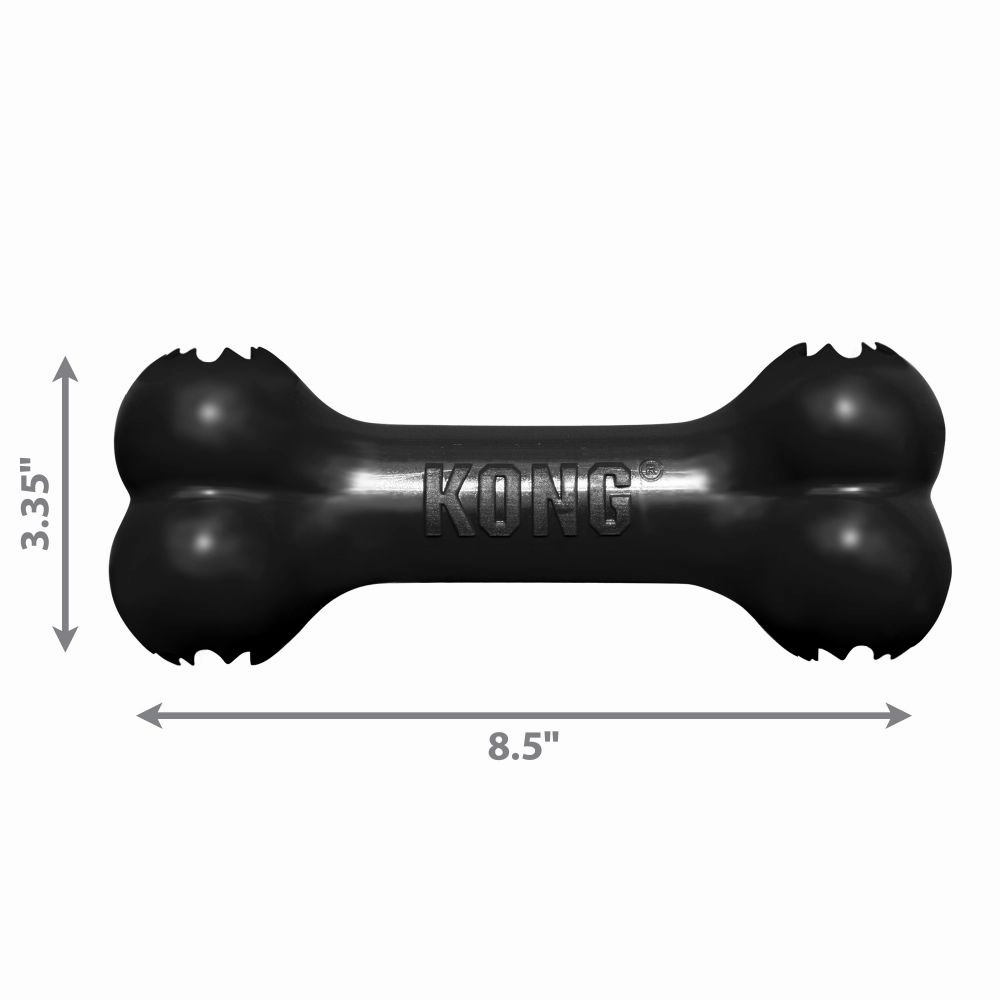 Kong Extreme Goodie Bone Toy for Dogs (Black) | For Aggressive Chewers