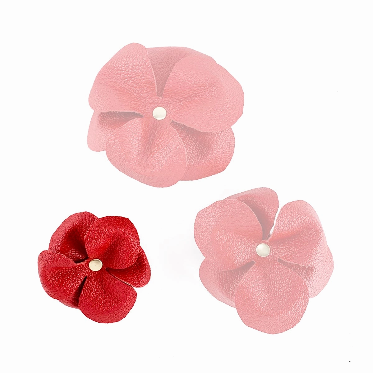 Lambert Classic Leather Dog Flowerette Slider Cayenne