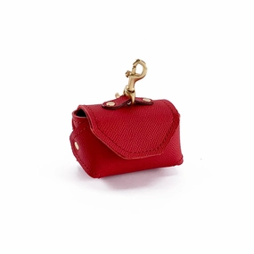 Lambert Classic Leather Dog Poop Pouch Cayenne