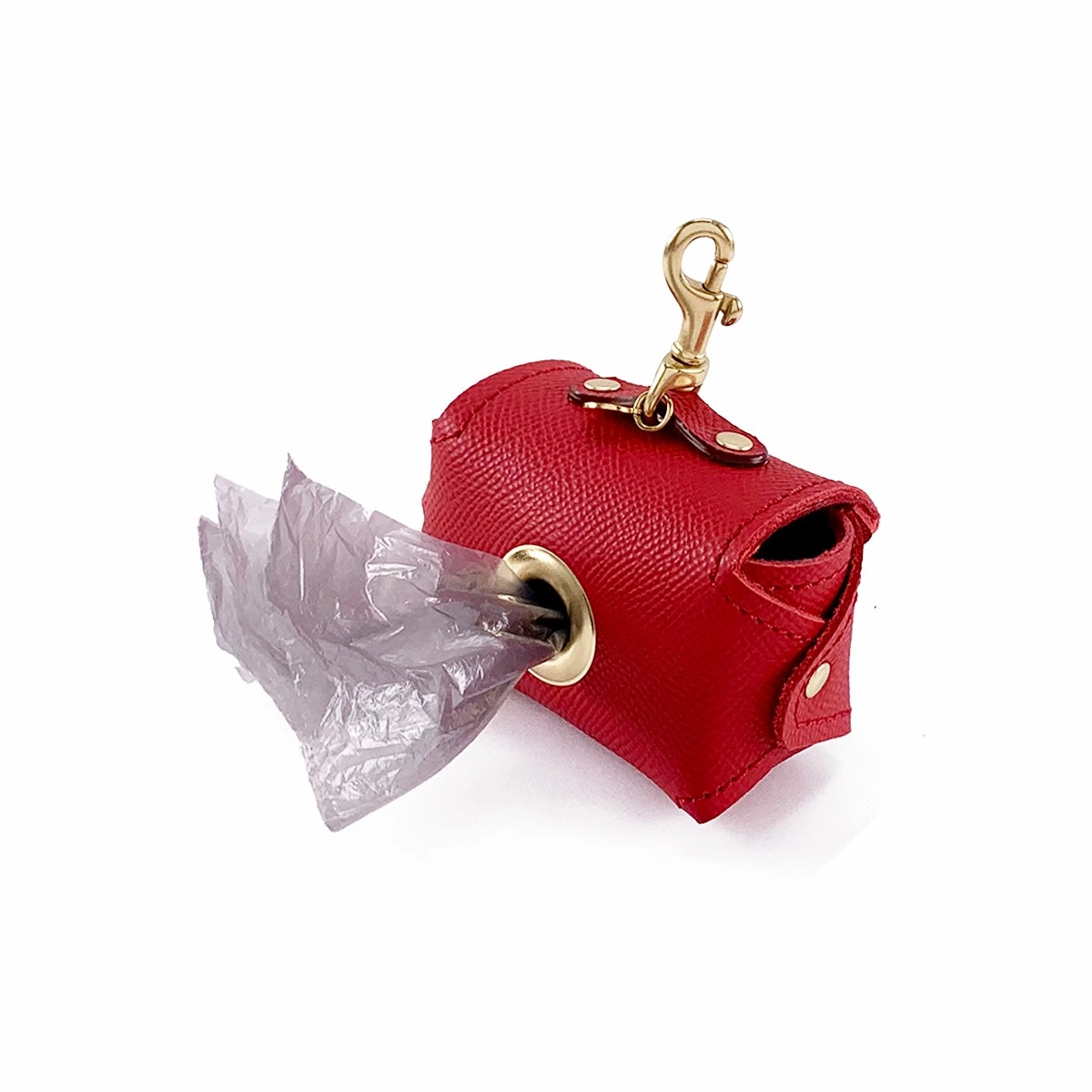 Lambert Classic Leather Dog Poop Pouch Cayenne