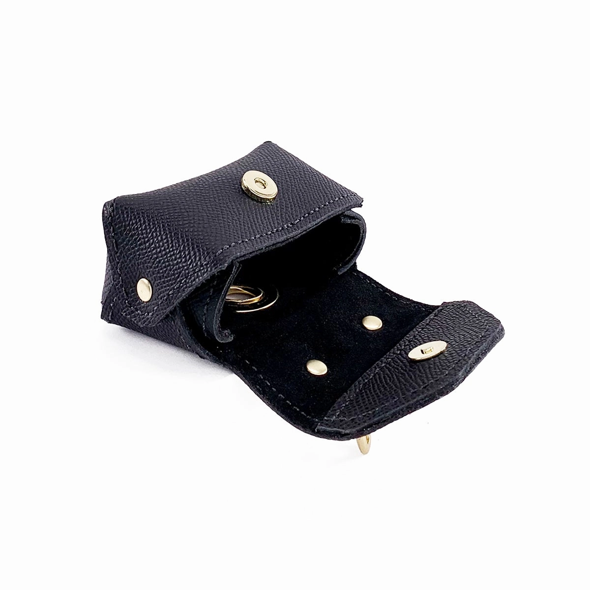 Lambert Classic Leather Dog Poop Pouch Onyx