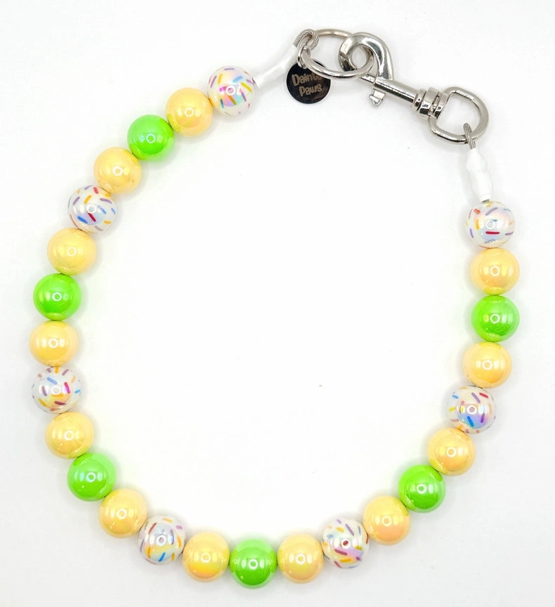 Lemon-Lime Fiesta! Beaded Collar