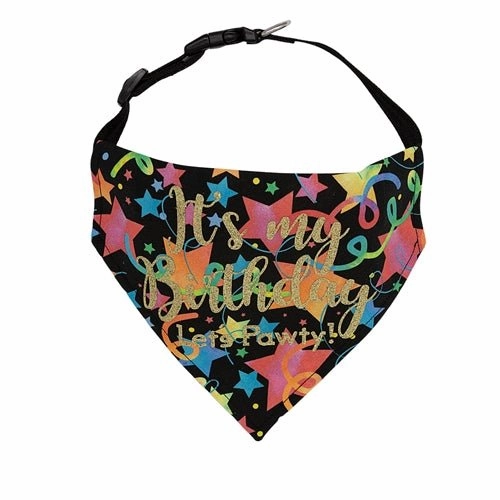 Let's Pawty! Birthday Dog Bandana