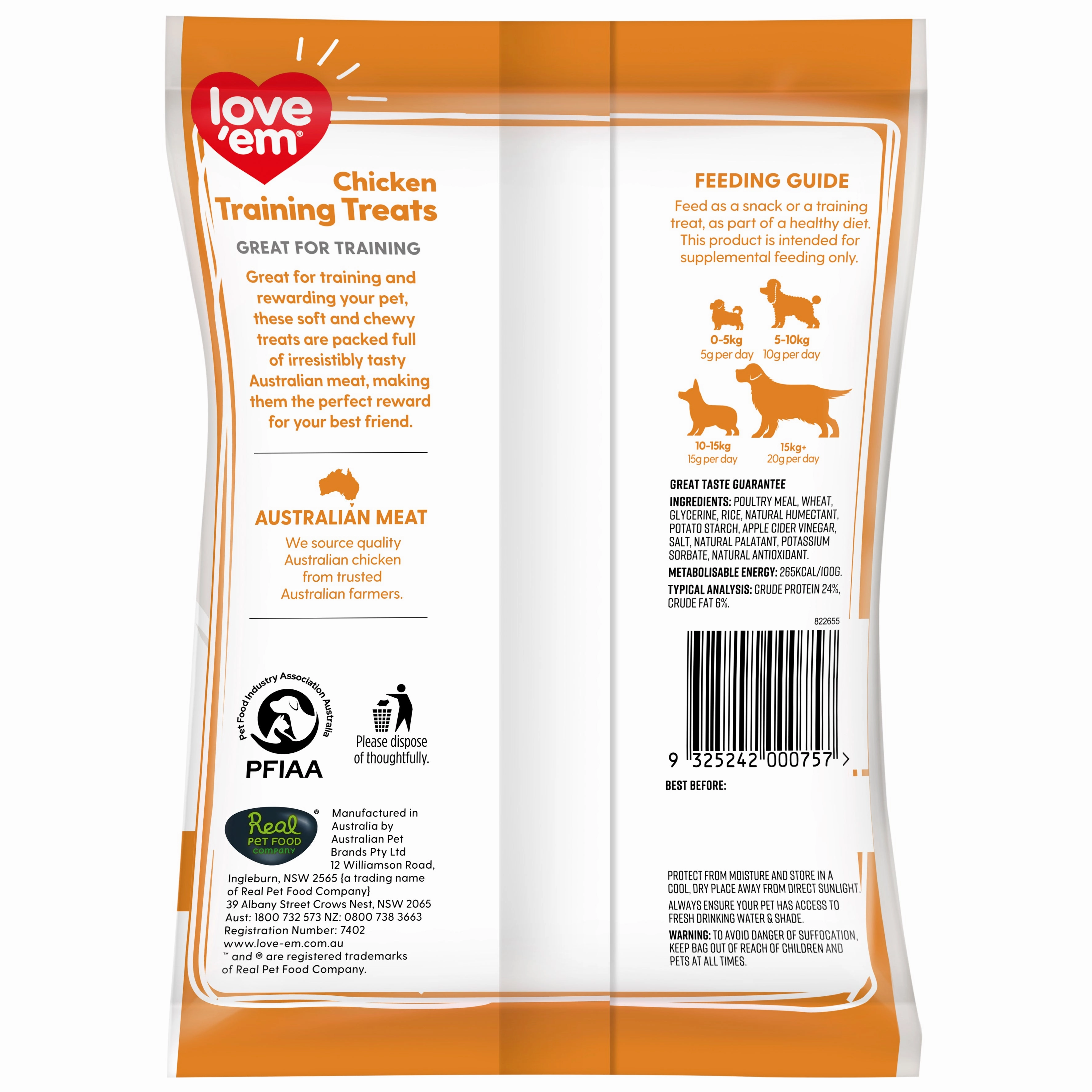 love em - Chicken Training Treats Dog Treat (200g)