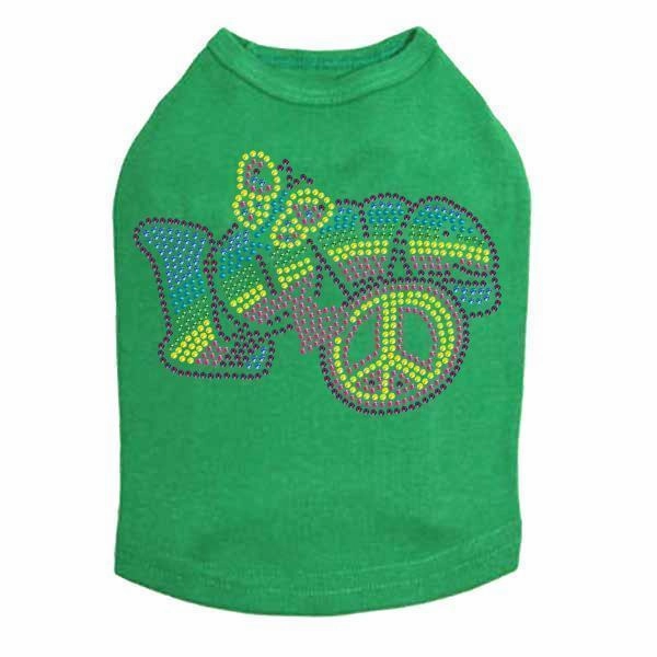 Love Rainbow Rhinestone Dog Tank