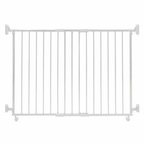 Lucky Baby Smart System Extendable Gate On Wheel Without Step Over Bar White (SG-86W)