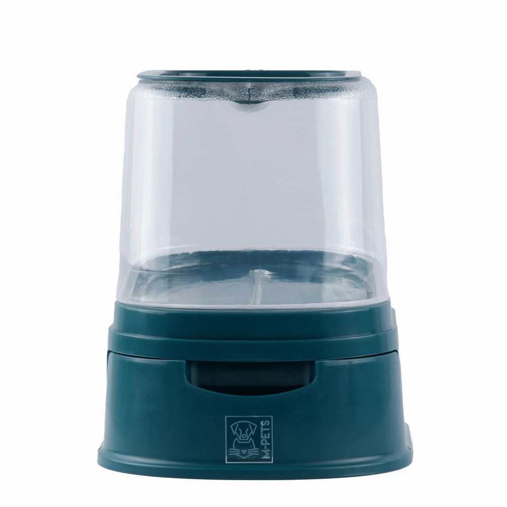 M Pets Lena Food Dispenser for Dogs & Cats (Green)
