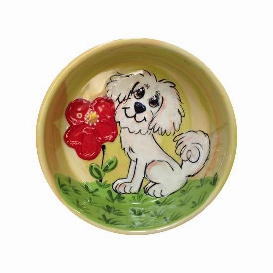 Maltese 1 Dog Bowl