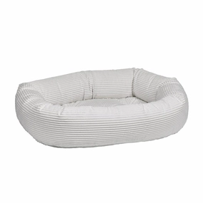 Marshmallow Microcord Donut Dog Bed