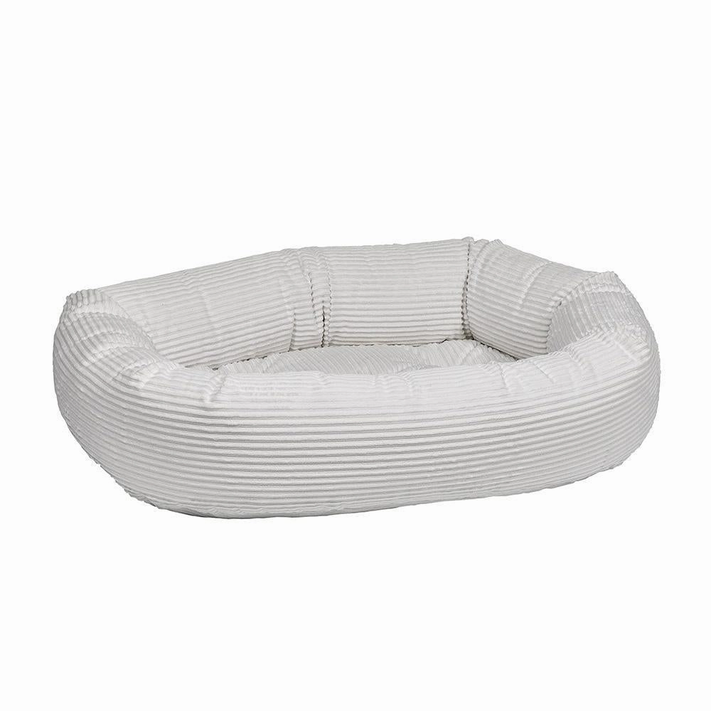 Marshmallow Microcord Donut Dog Bed