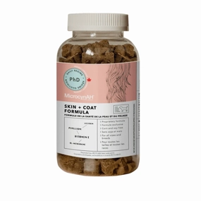 MicrocynAH PhD Dog Treats - Skin   Coat Health Formula 300g